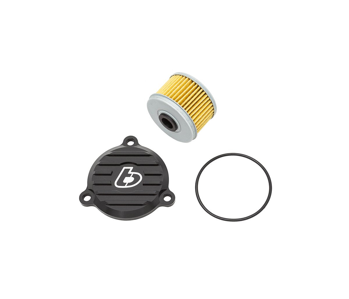 TB Parts Black Billet Oil Filter Cover w/Filter - KLX140